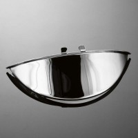 Highway Hawk H66-053 Štítek světla hladký 140mm chrom